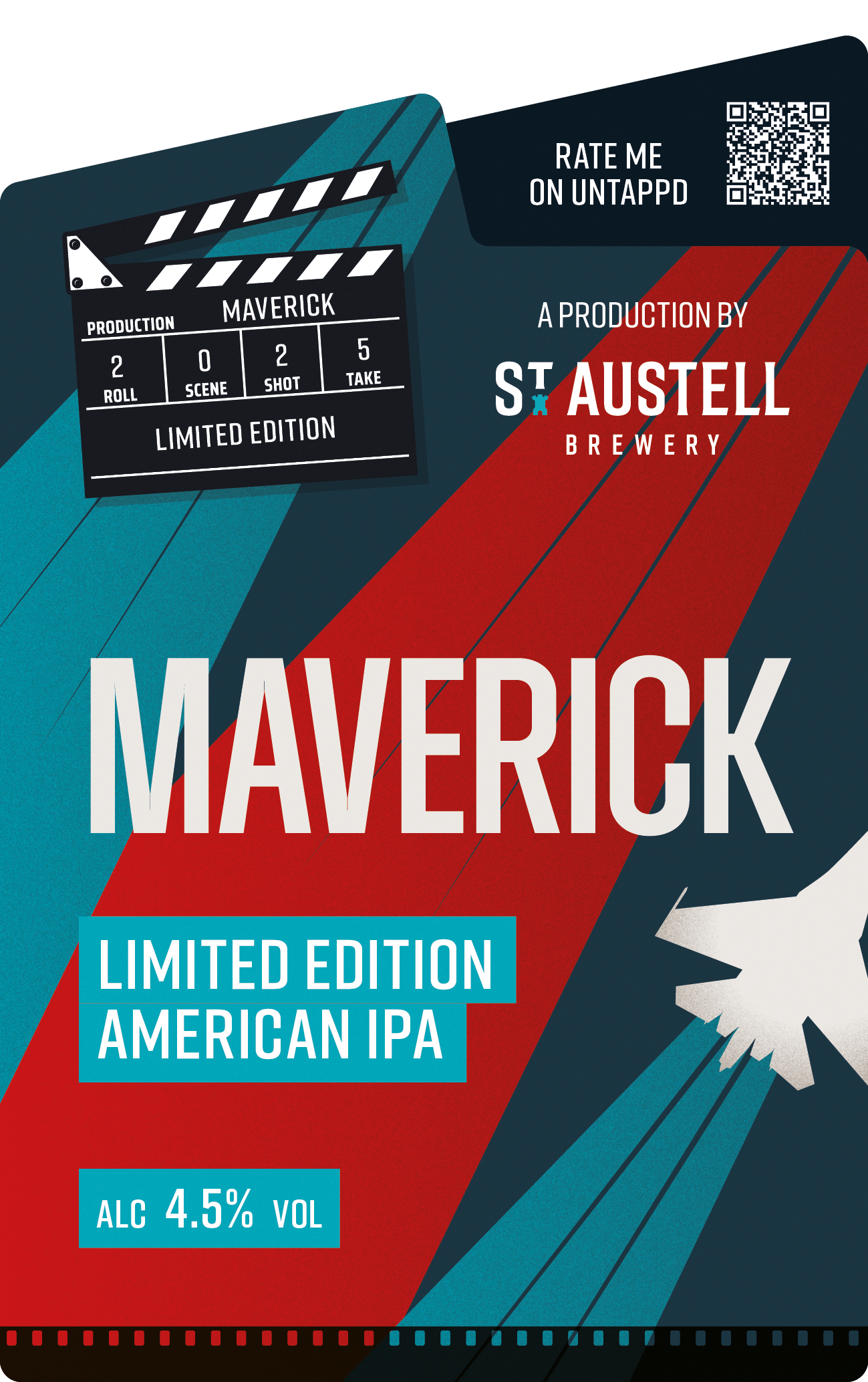 Maverick American IPA pump clip